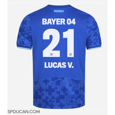 Muški Nogometni Dres Bayer Leverkusen Lucas Vazquez #21 Rezervni 2025-26 Kratak Rukav Muški Nogometni Dres Bayer Leverkusen Lucas Vazquez #21 Rezervni 2025-26 Kratak Rukav